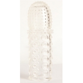 Прозрачная закрытая гелевая насадка - 13,5 см. - Toyfa Basic - в Северодвинске купить с доставкой Прозрачная закрытая гелевая насадка - 13,5 см. - Toyfa Basic - в Северодвинске купить с доставкой