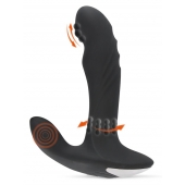 Черный вибромассажер простаты с функцией римминга Plug with Perineum Stimulator - 16,6 см. - Orion - в Северодвинске купить с доставкой