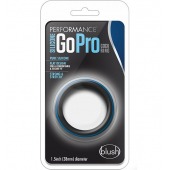 Черно-синее эрекционное кольцо Silicone Go Pro Cock Ring - Blush Novelties - в Северодвинске купить с доставкой