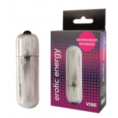 Серебристая вибропуля Erowoman-Eroman - 5,5 см. - Erowoman-Eroman купить в Северодвинске с доставкой в Orgasmix.ru Серебристая вибропуля Erowoman-Eroman - 5,5 см. - Erowoman-Eroman