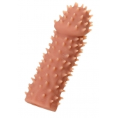 Телесная реалистичная насадка KOKOS Extreme Sleeve 07 с дополнительной стимуляцией - 12,7 см. - KOKOS - в Северодвинске купить с доставкой