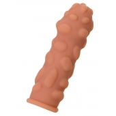 Телесная реалистичная насадка KOKOS Extreme Sleeve 11 с дополнительной стимуляцией - 12,7 см. - KOKOS - в Северодвинске купить с доставкой