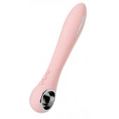 Розовый силиконовый вибратор с электростимуляцией GALVANI VIBE - 21 см. - ToyFa - купить с доставкой в Северодвинске