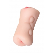 Телесный двусторонний мастурбатор Rich Fruit - вагина и анус - ToyFa - в Северодвинске купить с доставкой