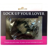 Черные меховые наручники Love с ключиками - Baile - купить с доставкой в Северодвинске