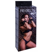 Черные кожаные наручники Naila - Rebelts - купить с доставкой в Северодвинске Черные кожаные наручники Naila - Rebelts - купить с доставкой в Северодвинске