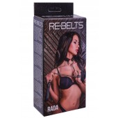 Черный поводок и чокер с кольцом Rada - Rebelts - купить с доставкой в Северодвинске