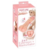 Телесная насадка-мастурбатор 2-in-1 Extension Masturbator - 21 см. - Orion - в Северодвинске купить с доставкой