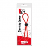 Красное эрекционное лассо с одной бусиной-утяжкой STRETCHY THIN LASSO - Dream Toys - в Северодвинске купить с доставкой