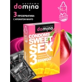 Презервативы для орального секса DOMINO Sweet Sex с ароматом манго - 3 шт. - Domino - купить с доставкой в Северодвинске