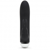 Черный вибратор с клиторальным отростком Greedy Girl Mini Rabbit Vibrator - 14 см. - Fifty Shades of Grey