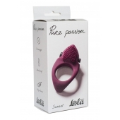 Бордовое эрекционное виброкольцо Pure Passion Sunset - Lola Games - в Северодвинске купить с доставкой