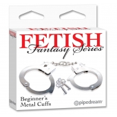 Металлические наручники Beginner s Metal Cuffs - Pipedream - купить с доставкой в Северодвинске