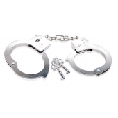 Металлические наручники Beginner s Metal Cuffs - Pipedream - купить с доставкой в Северодвинске