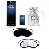 Набор из двух масок на глаза Soft Blindfold Twin Pack - Fifty Shades of Grey - купить с доставкой в Северодвинске