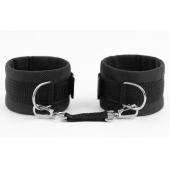 Черные оковы My rules на сцепке - БДСМ Арсенал - купить с доставкой в Северодвинске
