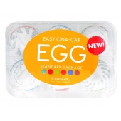 Набор из 6 мастурбаторов Tenga EGG Easy Beat с различным рельефом - Tenga - в Северодвинске купить с доставкой