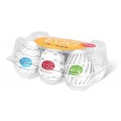 Набор из 6 мастурбаторов Tenga EGG Easy Beat с различным рельефом - Tenga - в Северодвинске купить с доставкой