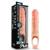 Телесный реалистичный фаллоудлинитель 9 Inch Silicone Cock Sheath Penis Extender - 22,86 см. - Blush Novelties - в Северодвинске купить с доставкой