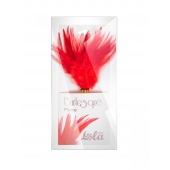 Красный перьевой тиклер Plume - 23 см. - Lola Lingerie - купить с доставкой в Северодвинске