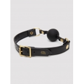 Черный кляп-шар Bound to You Faux Leather Ball Gag - Fifty Shades of Grey - купить с доставкой в Северодвинске