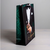 Бумажный пакет «Лучшему!» - 23 х 27 см. - Сима-Ленд - купить с доставкой в Северодвинске