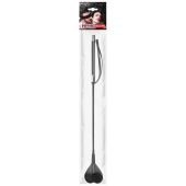 Черный стек с наконечником-сердечком - 54 см. - Notabu - купить с доставкой в Северодвинске