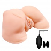 Телесная вибровагина Julie с 2 рабочими отверстиями - Baile - в Северодвинске купить с доставкой