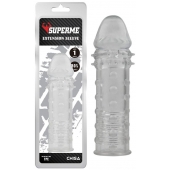 Прозрачная реалистичная насадка на пенис Extra Texture Sleeve - 16,2 см. - Chisa - в Северодвинске купить с доставкой