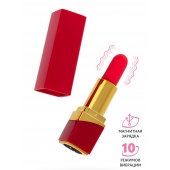 Красный вибратор-помада Pansies - 9 см. - ToyFa в Северодвинске Красный вибратор-помада Pansies - 9 см. - ToyFa