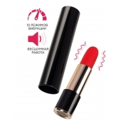 Красный мини-вибратор в виде помады Merlo - 10,5 см. - ToyFa в Северодвинске Красный мини-вибратор в виде помады Merlo - 10,5 см. - ToyFa