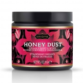 Пудра для тела Honey Dust Body Powder с ароматом клубники - 170 гр. - Kama Sutra - купить с доставкой в Северодвинске