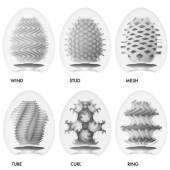 Набор из 6 мастурбаторов Tenga EGG IV с различным рельефом - Tenga - в Северодвинске купить с доставкой
