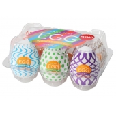 Набор из 6 мастурбаторов Tenga EGG IV с различным рельефом - Tenga - в Северодвинске купить с доставкой