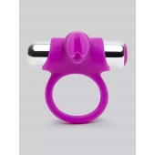 Лиловое виброкольцо с пультом ДУ Remote Control Cock Ring - Happy Rabbit - в Северодвинске купить с доставкой