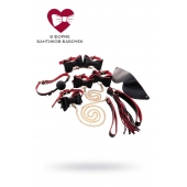 Черно-красный бондажный набор Bow-tie - ToyFa - купить с доставкой в Северодвинске