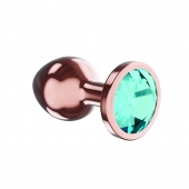 Пробка цвета розового золота с малиновым кристаллом Diamond Topaz Shine L - 8,3 см. - Lola Games - купить с доставкой в Северодвинске