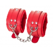 Красные оковы Anonymo из искусственной кожи - ToyFa - купить с доставкой в Северодвинске Красные оковы Anonymo из искусственной кожи - ToyFa - купить с доставкой в Северодвинске