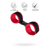 Красно-черные велюровые оковы Anonymo - ToyFa - купить с доставкой в Северодвинске Красно-черные велюровые оковы Anonymo - ToyFa - купить с доставкой в Северодвинске