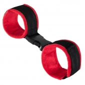 Красно-черные велюровые оковы Anonymo - ToyFa - купить с доставкой в Северодвинске Красно-черные велюровые оковы Anonymo - ToyFa - купить с доставкой в Северодвинске