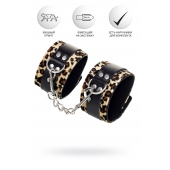 Оковы Anonymo с анималистическим принтом - ToyFa - купить с доставкой в Северодвинске Оковы Anonymo с анималистическим принтом - ToyFa - купить с доставкой в Северодвинске