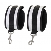 Серебристо-черные оковы Anonymo - ToyFa - купить с доставкой в Северодвинске Серебристо-черные оковы Anonymo - ToyFa - купить с доставкой в Северодвинске