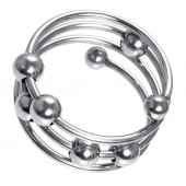 Большое металлическое кольцо под головку пениса - ToyFa - купить с доставкой в Северодвинске