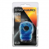 Голубое эрекционное виброкольцо Reusable 5 Function Cock Ring - Blush Novelties - в Северодвинске купить с доставкой