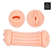 Двусторонний мастурбатор - ротик и вагина - Bior toys - в Северодвинске купить с доставкой