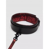 Стильный ошейник с поводком Reversible Faux Leather Collar and Lead - Fifty Shades of Grey - купить с доставкой в Северодвинске