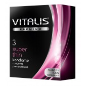 Ультратонкие презервативы VITALIS PREMIUM super thin - 3 шт. - Vitalis - купить с доставкой в Северодвинске