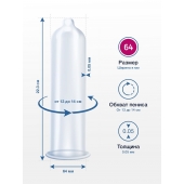 Презервативы MY.SIZE размер 64 - 3 шт. - My.Size - купить с доставкой в Северодвинске