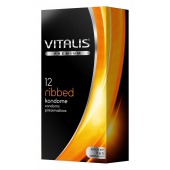 Ребристые презервативы VITALIS PREMIUM ribbed - 12 шт. - Vitalis - купить с доставкой в Северодвинске