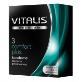 Контурные презервативы VITALIS PREMIUM comfort plus - 3 шт. - Vitalis - купить с доставкой в Северодвинске